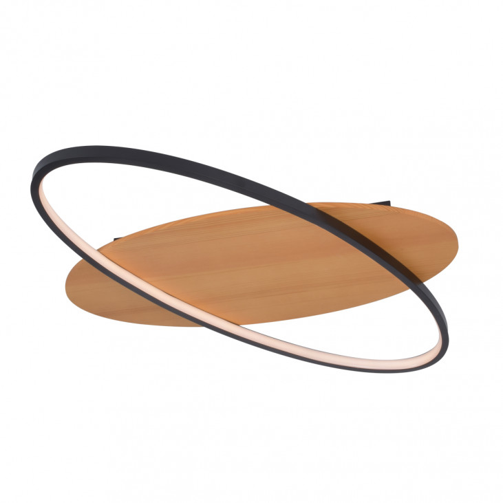 Plafonieră de interior Poraso - Art. PLF-93439-12W-WO, Italux, Lemn