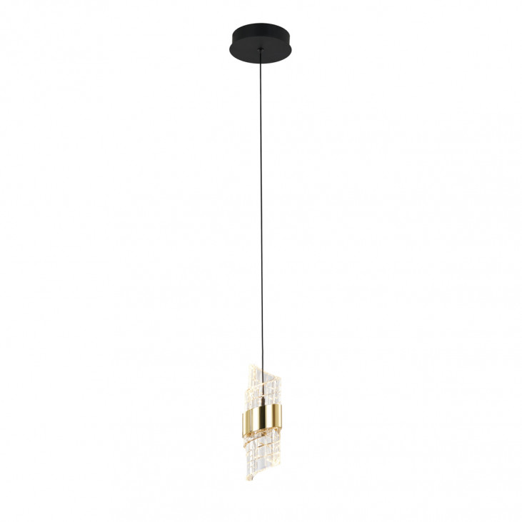 Pendul de interior Tonga - Art. PND-26374-1-8W-3K-BK-GD, Italux, Negru/Auriu
