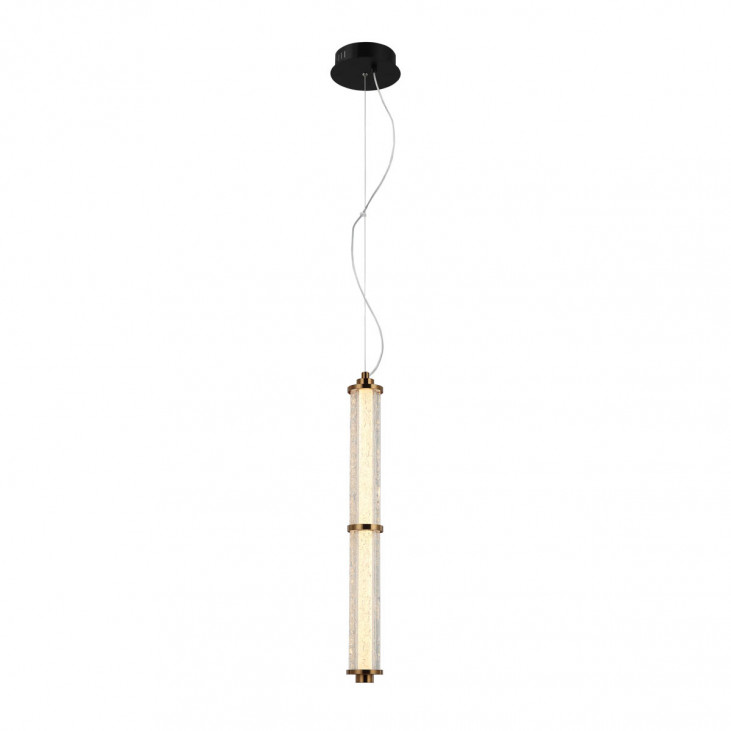 Pendul de interior Sanpo - Art. PND-26384-2V-GD-CL, Italux, Auriu/Transparent