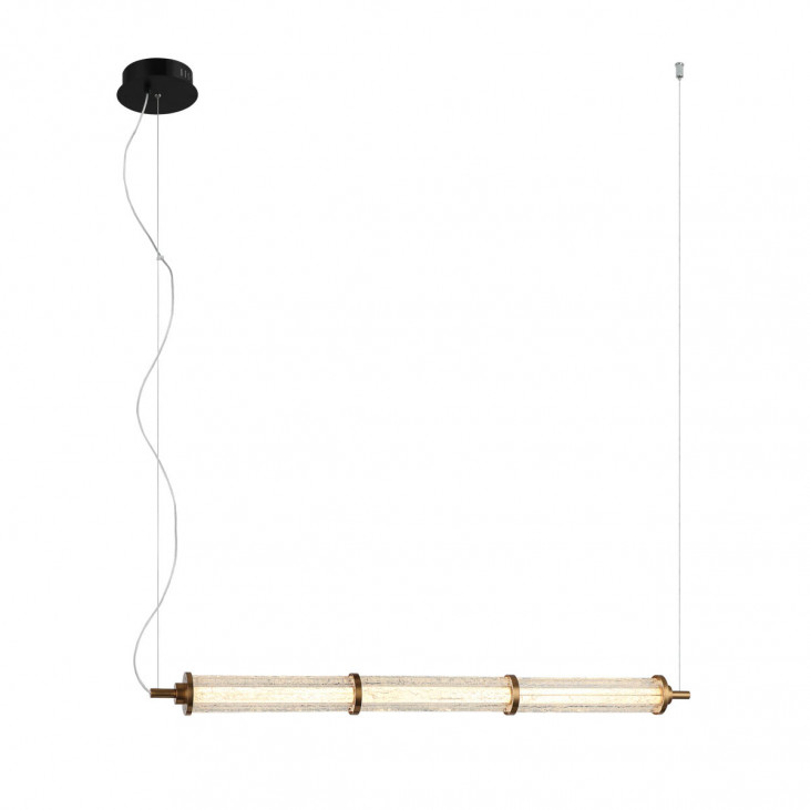 Pendul de interior Sanpo - Art. PND-26384-3-GD-CL, Italux, Auriu/Transparent