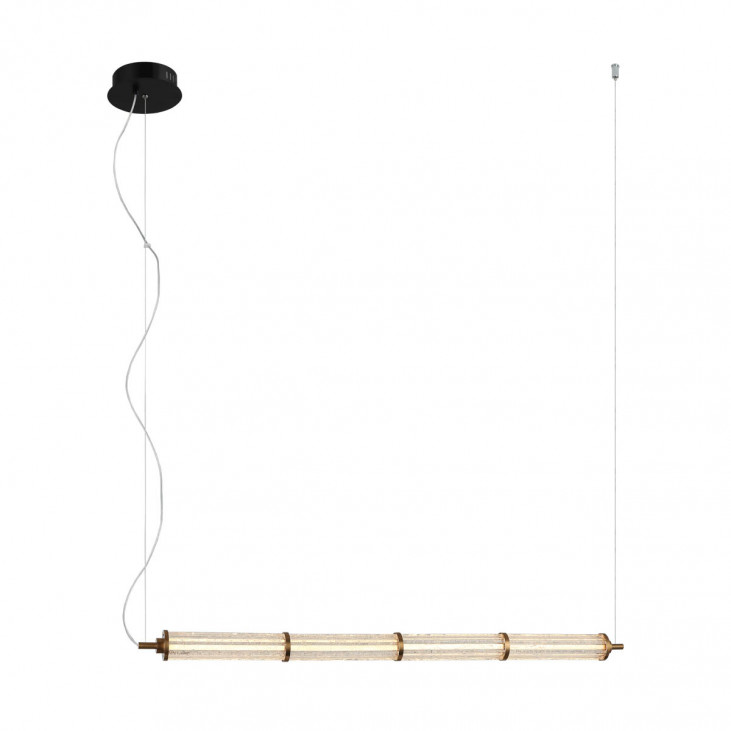 Pendul de interior Sanpo - Art. PND-26384-4-GD-CL, Italux, Auriu/Transparent