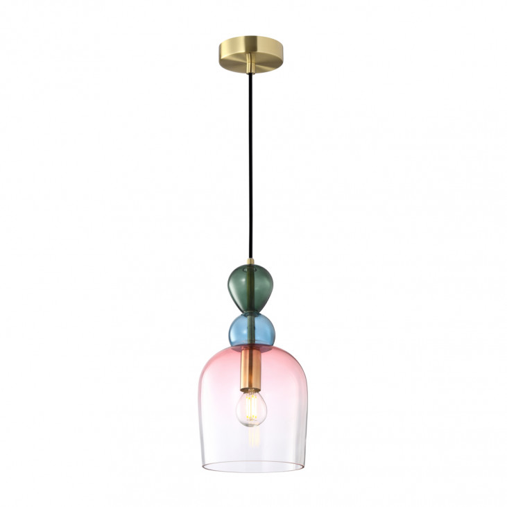Pendulă de interior Manso - Art. PND-37462B-MC-GD, Italux, Auriu/Multicolor