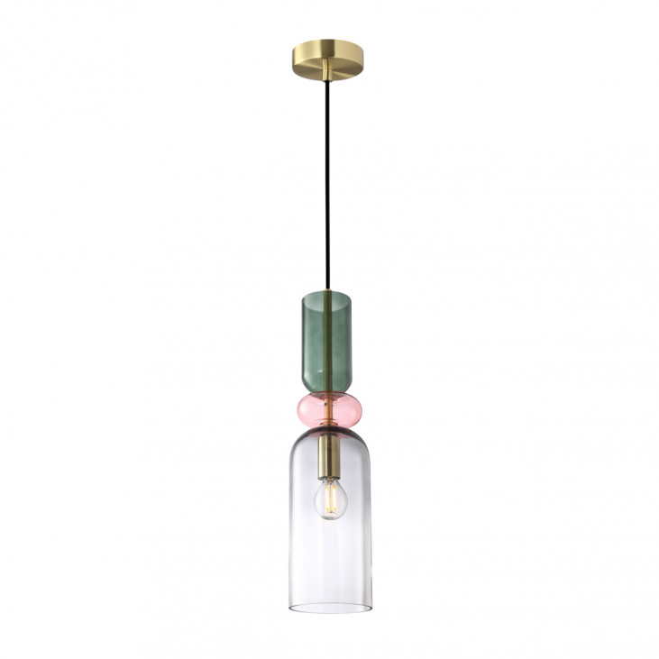 Pendulă de interior Manso - Art. PND-37462D-MC-GD, Italux, Auriu/Multicolor