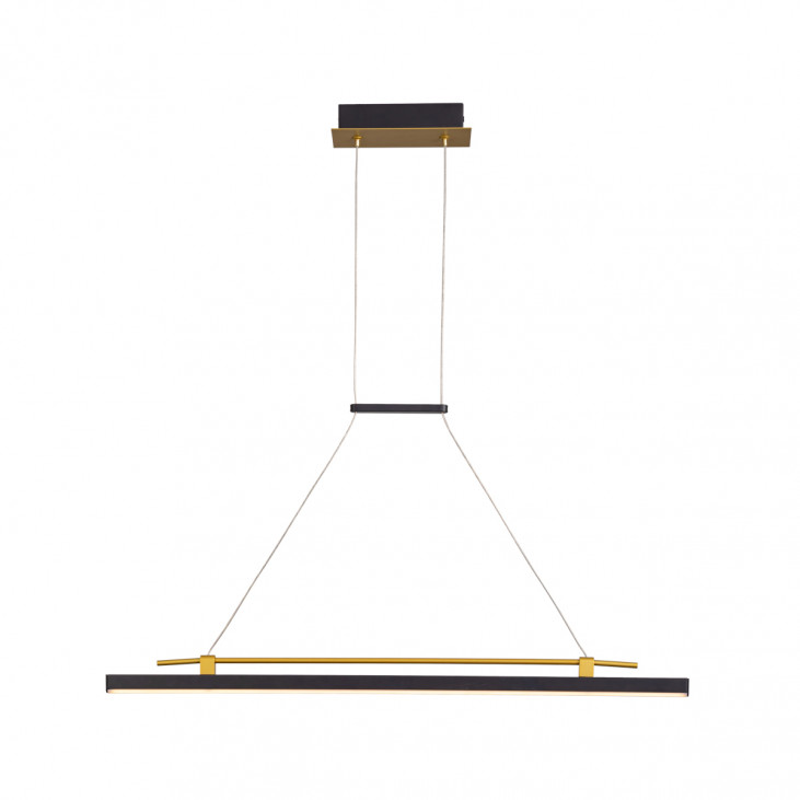 Pendul de interior Merlot - Art. PND-54638F-16W-3K-BK-GD, Italux, Negru/Auriu