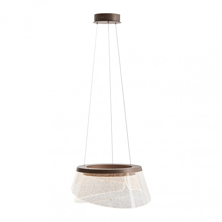 Pendul de interior Foren - Art. PND-59178-47W-3K, Italux, Maro/Transparent