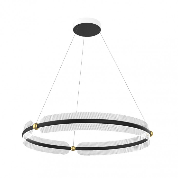 Pendul de interior Faris - Art. PND-62738-53W-3K-BK-GD, Italux, Negru/Auriu