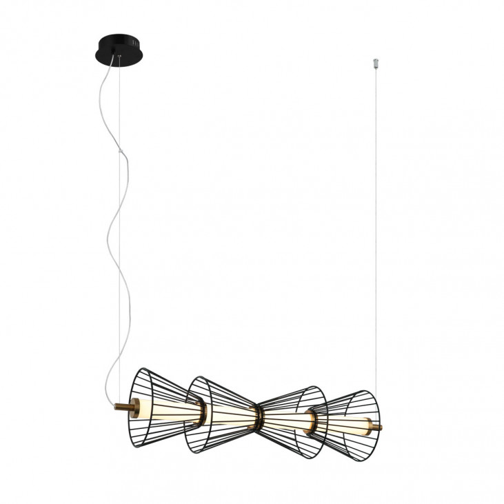 Pendul de interior Sanke - Art. PND-63849-4-BK, Italux, Negru