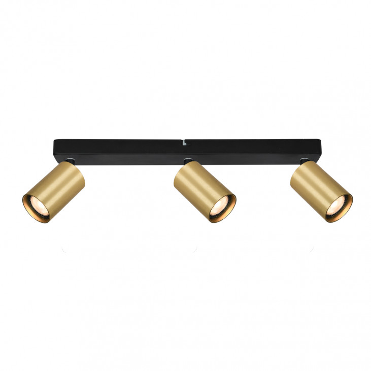 Plafonieră de interior Nesto - Art. SPL-23436-3-BK-GD, Italux, Negru/Auriu