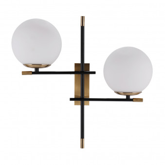 Aplică de interior Stelia - Art. WL-43660-2, Italux, Negru mat/Bronz