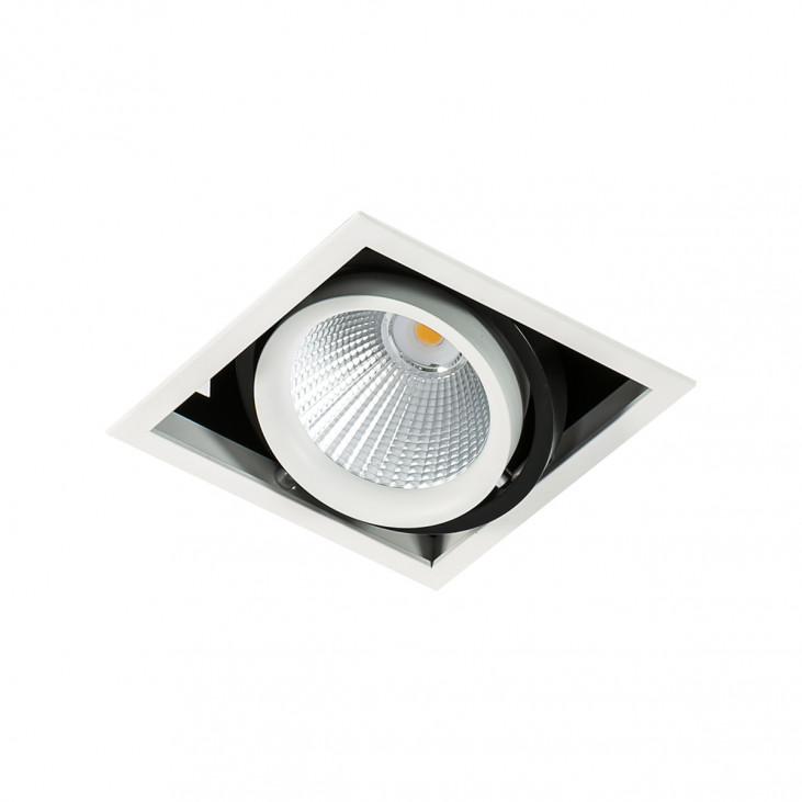 Spot de interior Vertico Single 4000K - Art. GL7108-1/18W 4000K WH+BL, Italux, Alb/Negru