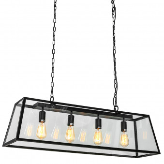 Pendul de interior Laverno - Art. MD-102721-4-B, Italux, Negru