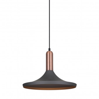 Pendul de interior Lusty - Art. MDM-3027/1GR+RC, Italux, Gri/Cupru
