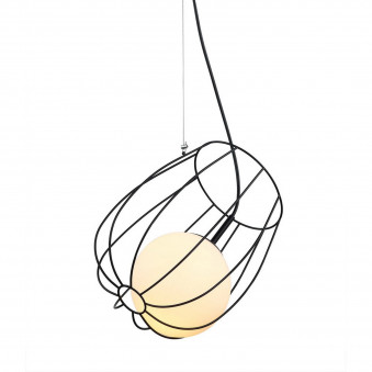 Pendul de interior Melisa - Art. MDM-3943/1BK, Italux, Negru