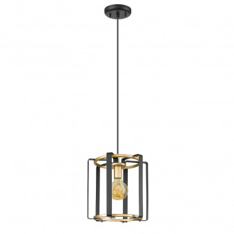 Pendul de interior Primero - Art. PND-44003-1-BK-GD, Italux, Negru/Auriu