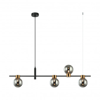 Pendul de interior Bletter - Art. PND-5225-4-BK-SG, Italux, Negru/Grafit