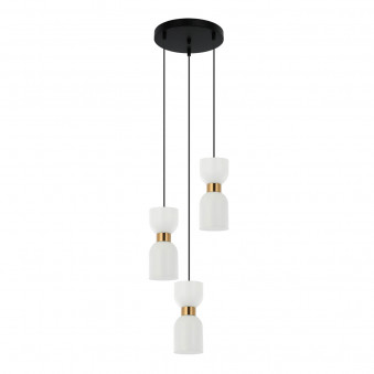 Pendul de interior Monza - Art. PND-57602-3-BK+BRO, Italux, Negru Maro/