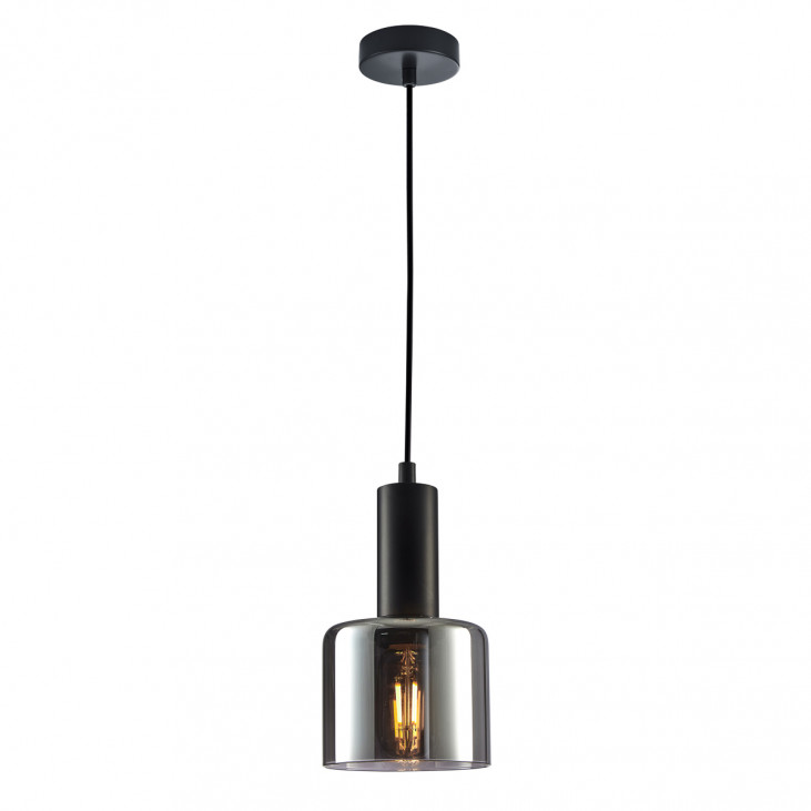 Pendul de interior Santia - Art. PND-65342-1-BK+SG, Italux, Negru/Fumuriu