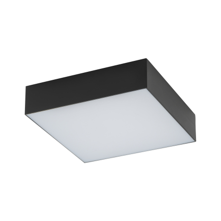 Plafonieră de interior LID SQUARE LED 25W 3000K - Art. 10425, Nowodvorski, Negru