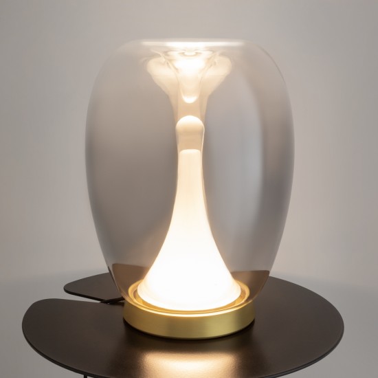 Veioza Splash, auriu, LED, 9W, 800 lumeni, alb cald 3000K, H.27 cm, MOD282TL-L15G3K