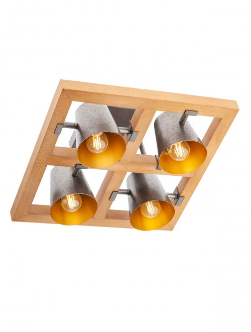 Plafonieră de interior OAKER - Art. 01-3496, Smarter, Argintiu antic