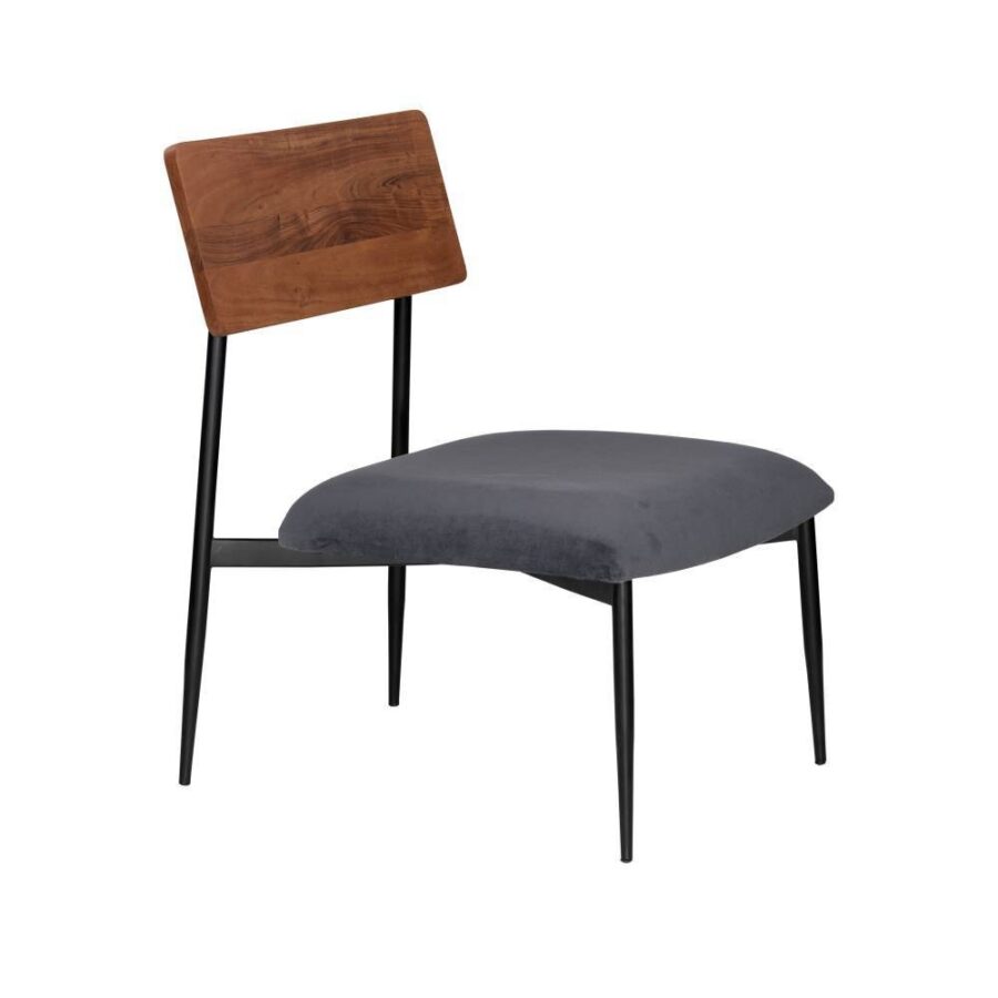 Scaun PAGADIAN - Art. 424724, Eglo, Lemn de salcâm, Maro/Negru/Gri