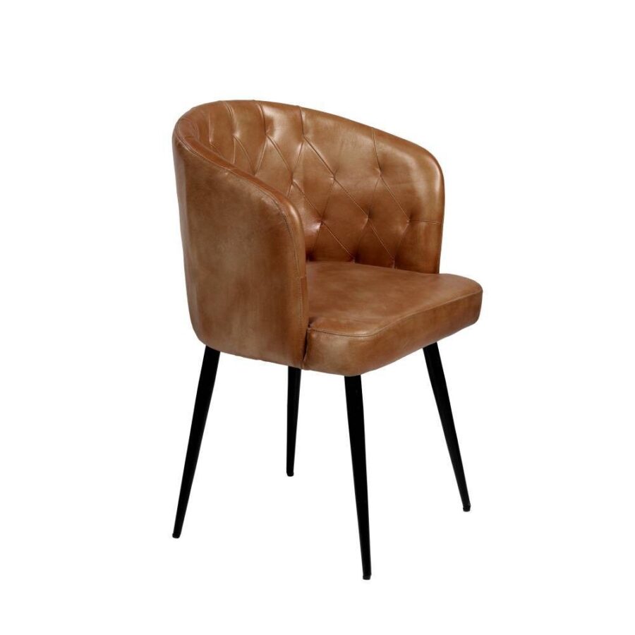 Scaun YAMATSURI - Art. 424751, Eglo, Piele/Metal, Maro