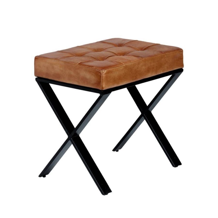 Scaun YAMATSURI - Art. 424752, Eglo, Piele/Metal, Maro