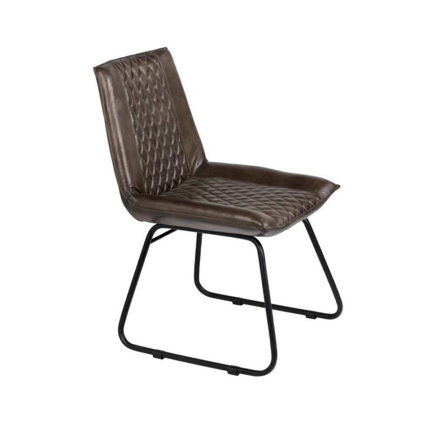 Scaun YAMATSURI - Art. 424755, Eglo, Piele/Metal, Maro