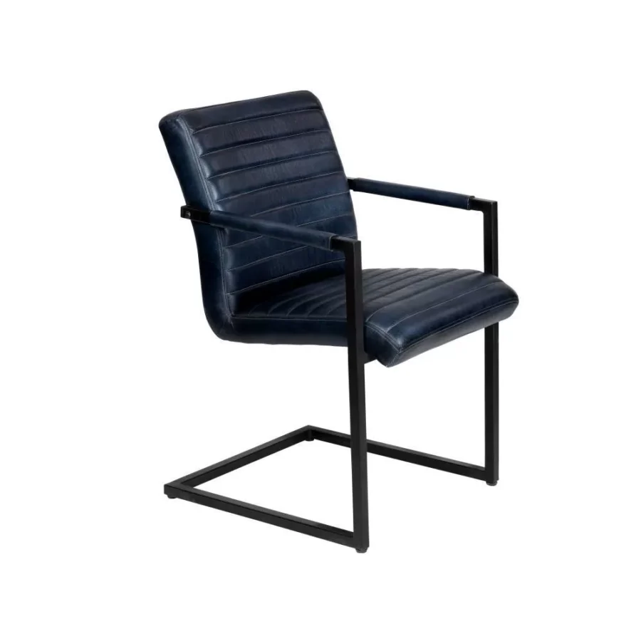 Scaun YAMATSURI - Art. 424756, Eglo, Piele/Metal, Albastru închis