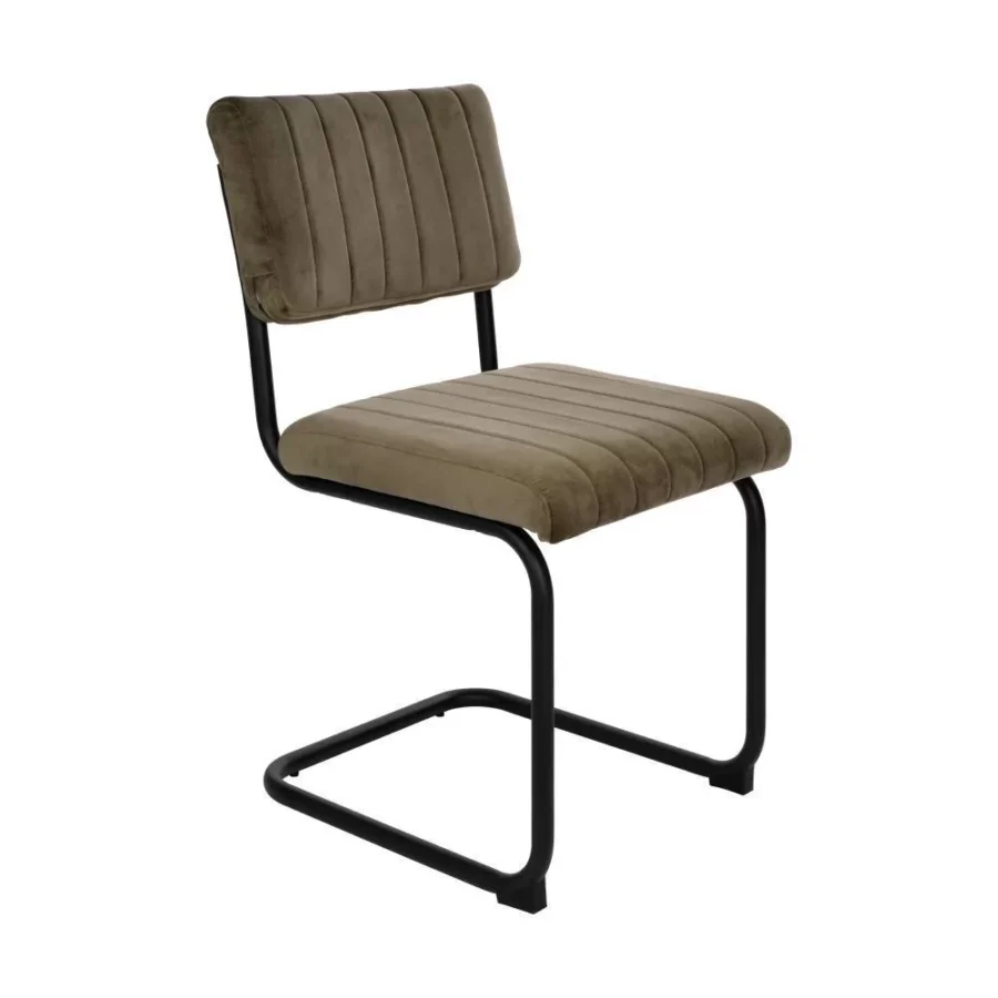 Scaun MASANTOL - Art. 424944, Eglo, Metal/Poliester/Catifea, Verde