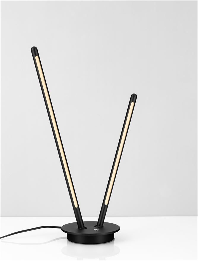 Veioză de interior Intec dimmabil - Art. 9002064, Nova Luce, Negru