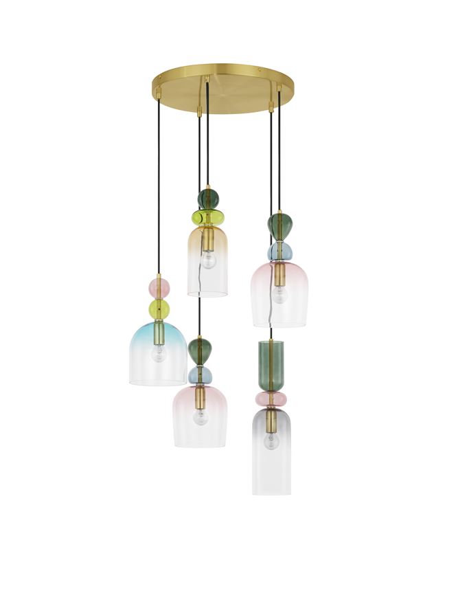 Suspensie de interior Murano - Art. 9009238, Nova Luce, Multicolor
