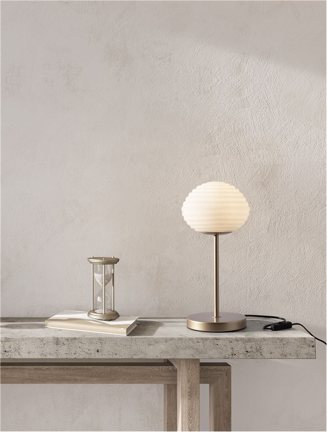 Veioză de interior Allen - Art. 9028850, Nova Luce, Auriu/Alb