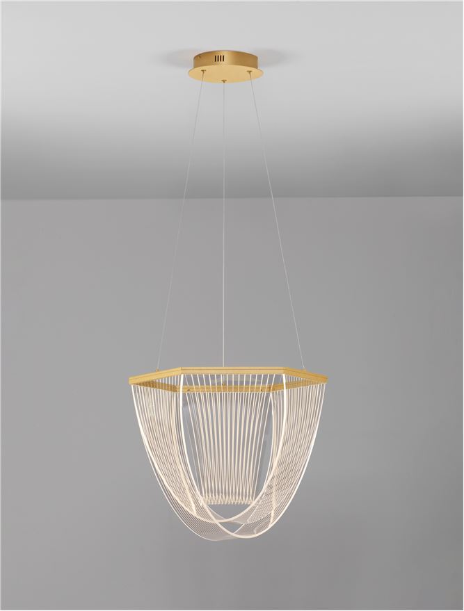 Suspensie de interior Valentin - Art. 9030636, Nova Luce, Auriu