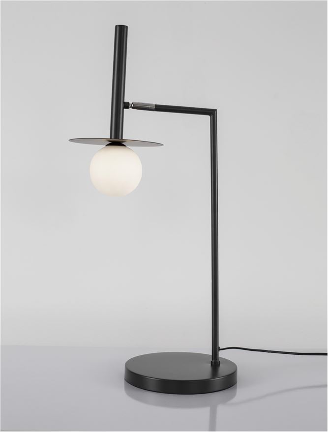 Veioză de interior Pielo - Art. 9043308, Nova Luce, Negru/Alb