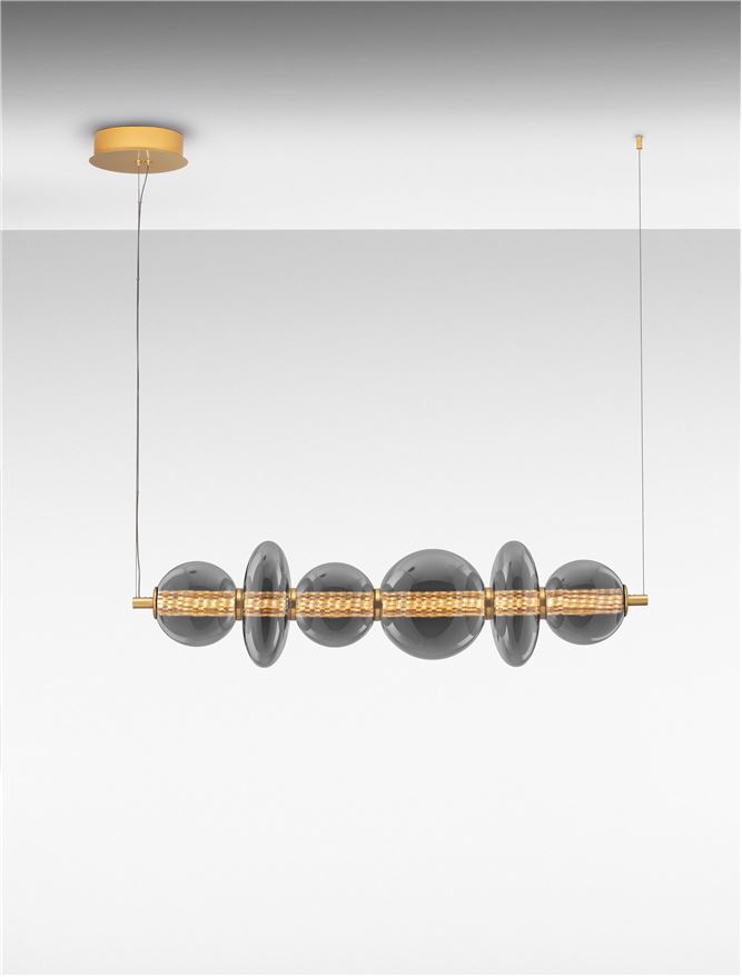 Suspensie de interior Navi - Art. 9186954, Nova Luce, Auriu, Fumuriu