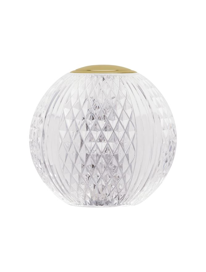Veioză de interior Brillante - Art. 9522020, Nova Luce, Transparent/Auriu