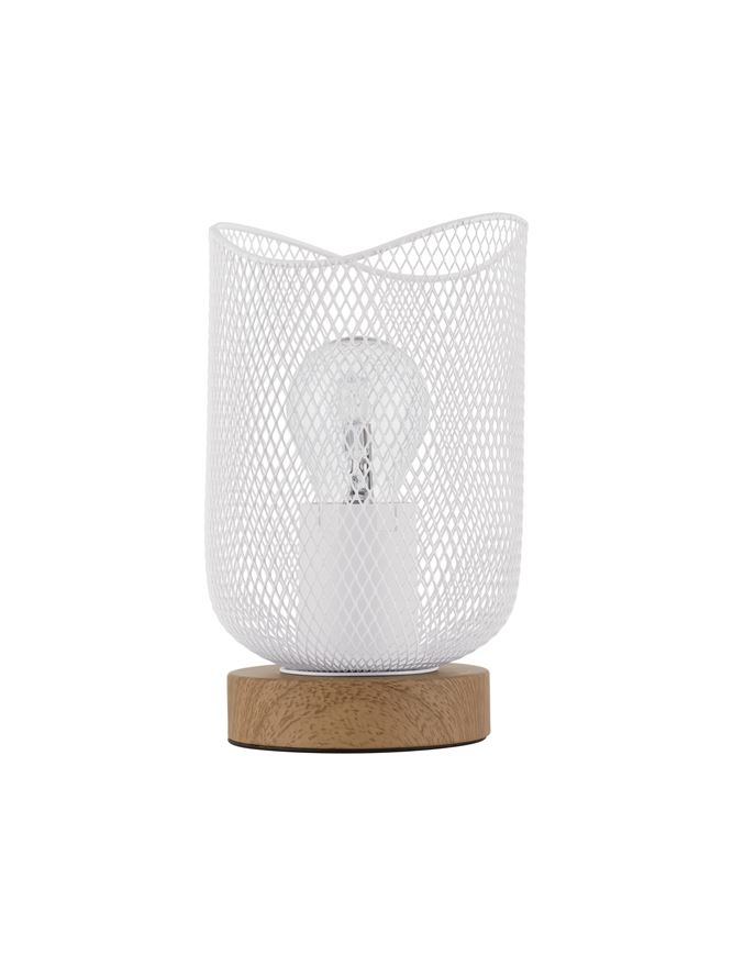 Veioză de interior Lyron - Art. 9555800, Nova Luce, Alb/Lemn
