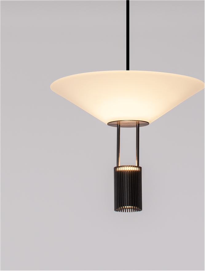 Suspensie de interior Anafi - Art. 9695275, Nova Luce, Negru, Alb