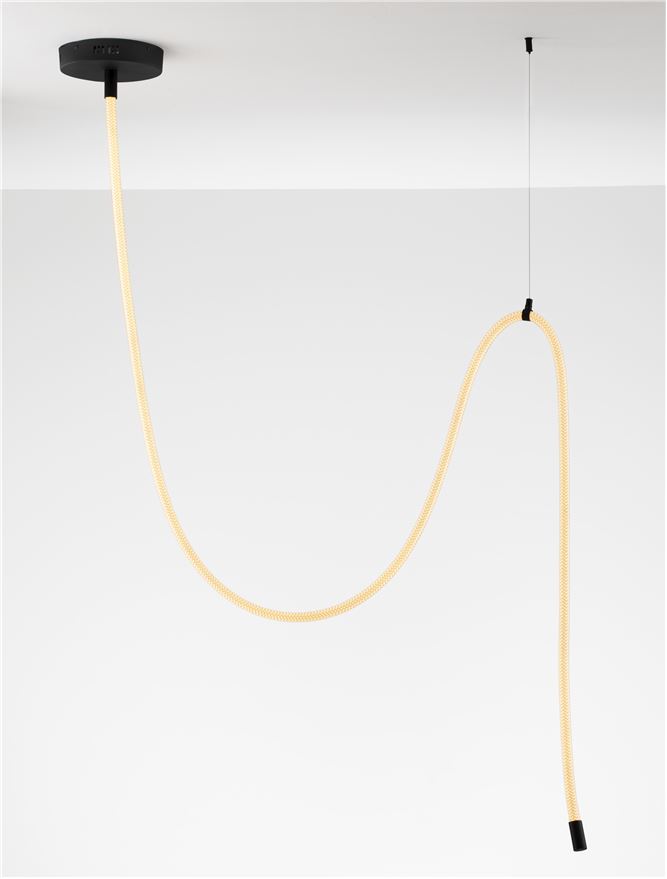 Suspensie de interior Ilane dimabil - Art. 9780103, Nova Luce, Negru, Alb