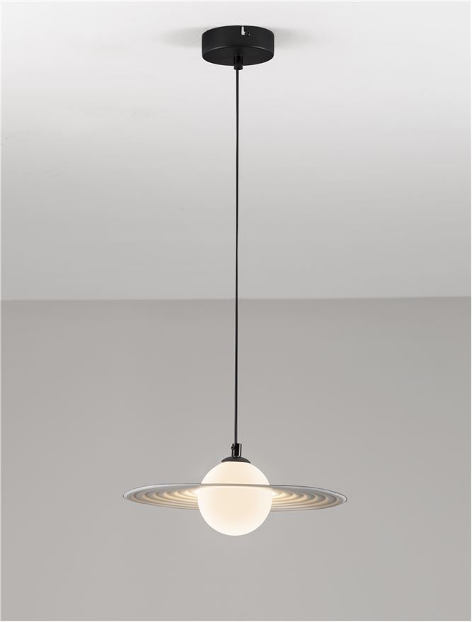 Suspensie de interior Reflet - Art. 9780104, Nova Luce, Alb/Negru