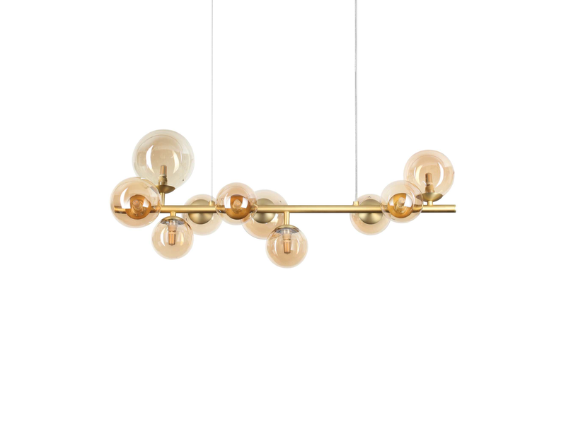 Suspensie de interior PERLAGE - Art. 322766, Ideal Lux, Chihlimbar