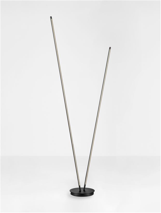 Lampadar de interior Intec - Art. 9002062, Nova Luce, Negru