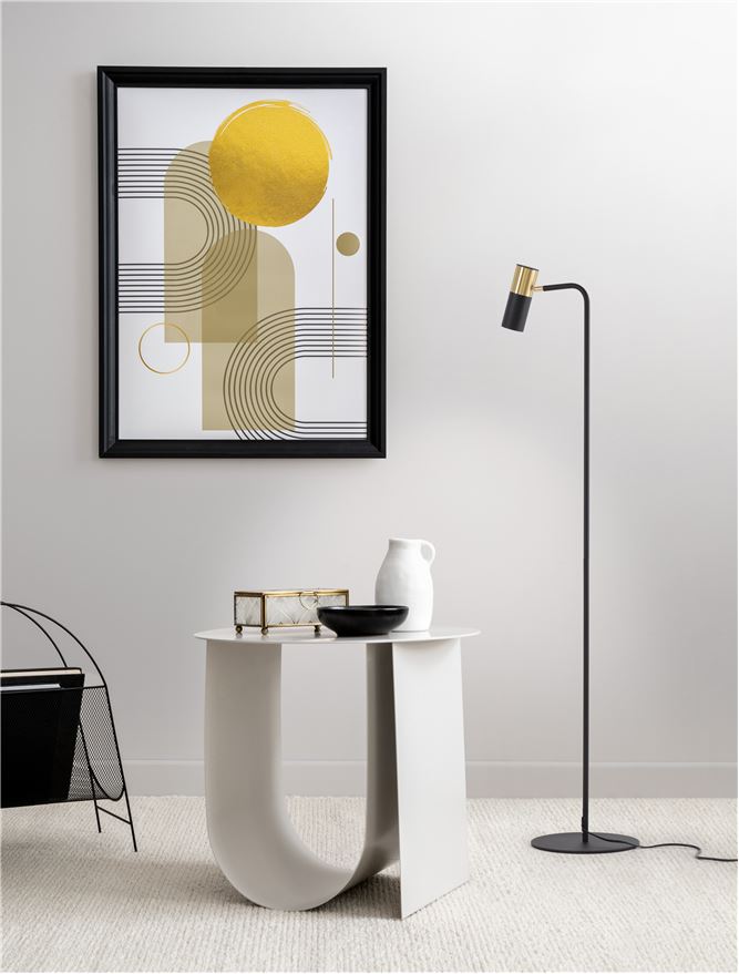 Lampadar de interior Pongo - Art. 9010226, Nova Luce, Negru/Auriu