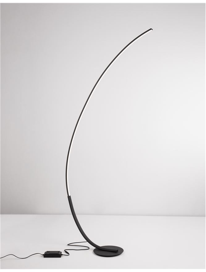 Lampadar de interior Premium - Art. 9396060, Nova Luce, Negru