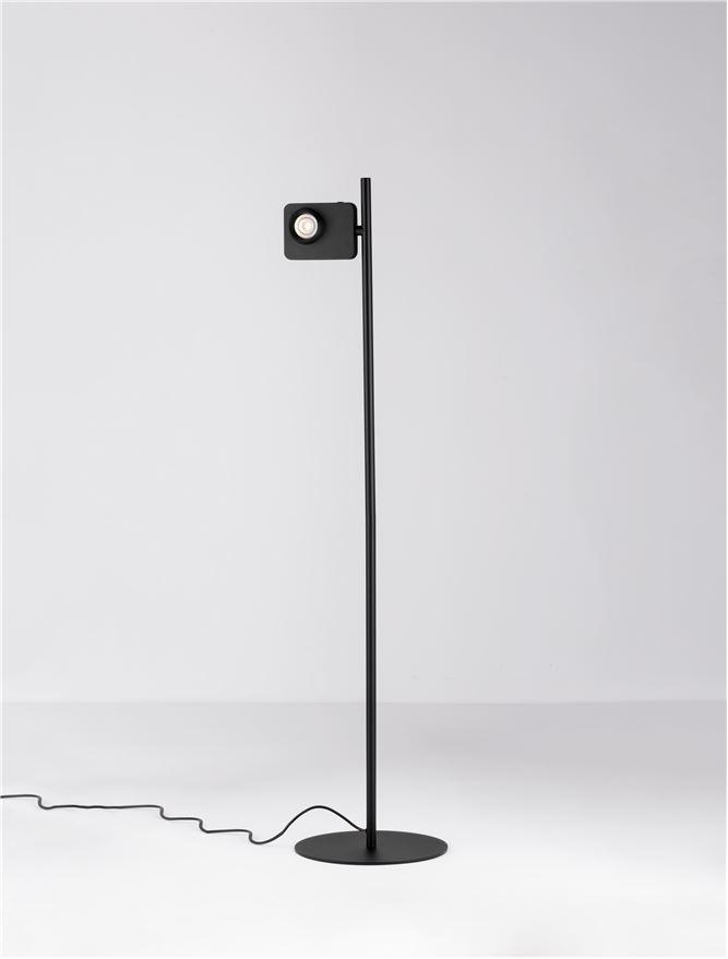 Lampadar de interior Kedros dimmabil - Art. 9870034, Nova Luce, Negru