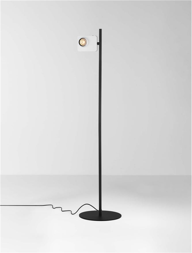 Lampadar de interior Kedros dimmabil - Art. 9870035, Nova Luce, Negru/Alb