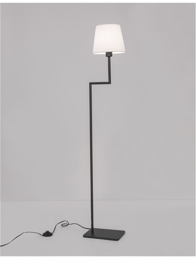 Lampadar de interior Savona - Art. 9919153, Nova Luce, Alb/Negru