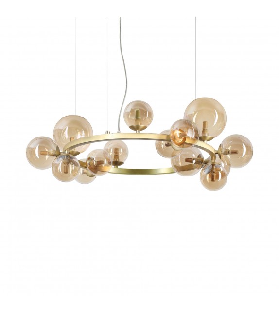Suspensie de interior PERLAGE - Art. 322797, Ideal Lux, Chihlimbar