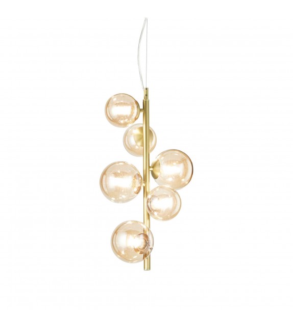 Suspensie de interior PERLAGE - Art. 317793, Ideal Lux, Chihlimbar